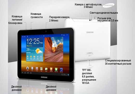 Samsung Galaxy Tab 8.9. 