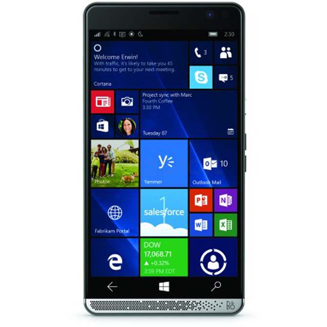 HP Elite x3, Windows 10 Mobile 