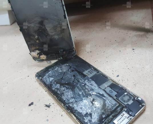 Apple iPhone 6S взорвался после подзарядки