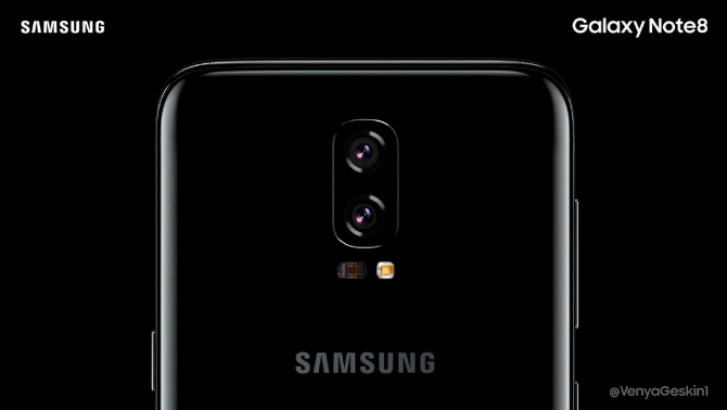 Galaxy Note 8 1-ый из продуктов Самсунг получит двойную камеру