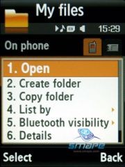 Скриншоты Samsung F330