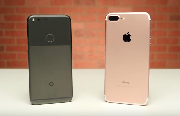 Сравнение Google Pixel XL и iPhone 7 Plus